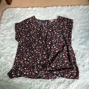 So Top • Floral • Navy/orange/white/green • Women’s medium